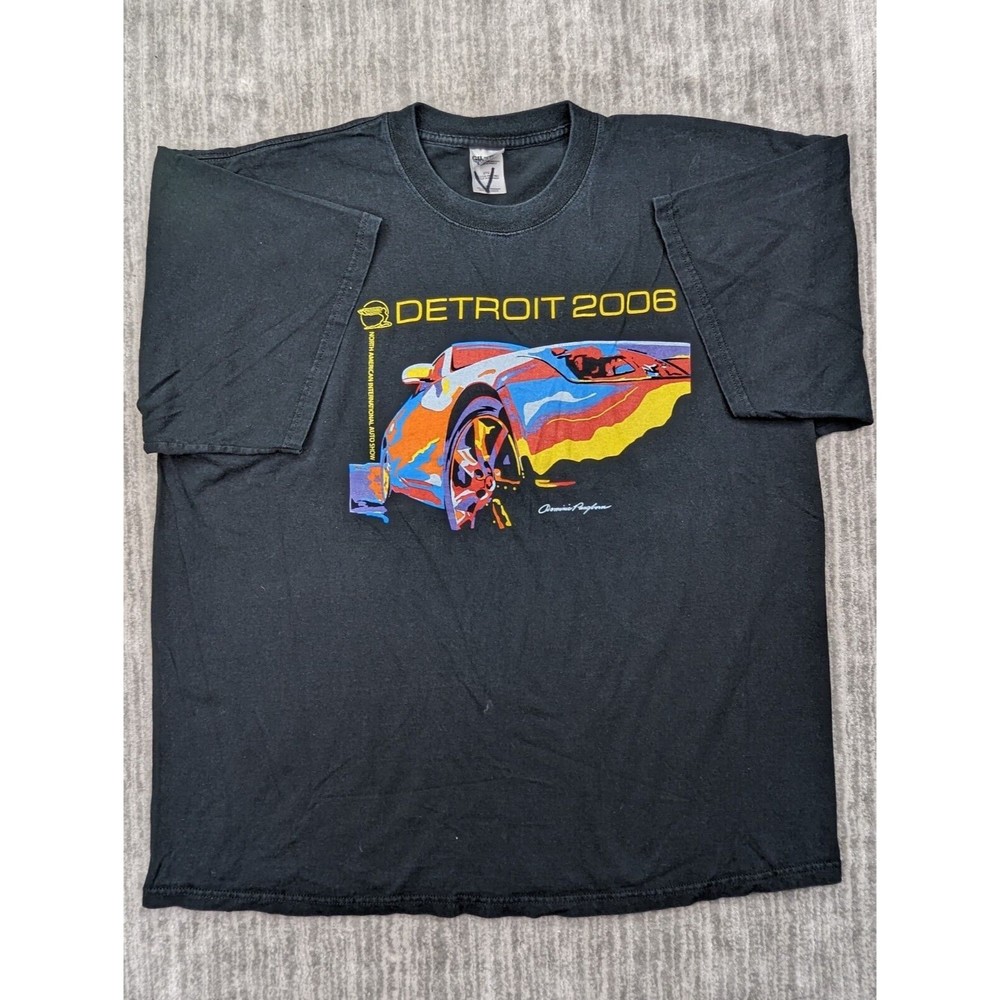 Detroit 2006 North American International Auto Show Cars T-Shirt Size 2XL